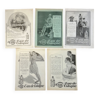 Lot of advertising posters