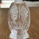 Pair of antique frosted crystal perfume bottles – Signed Charet