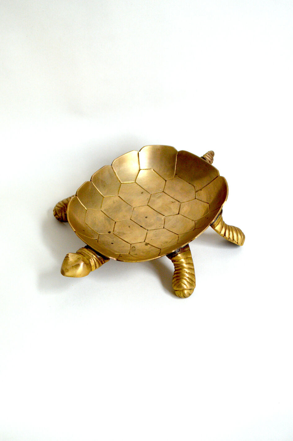 Brass turtle pocket tray