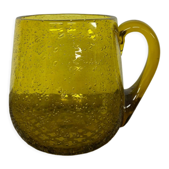 Blown glass mug from Biot