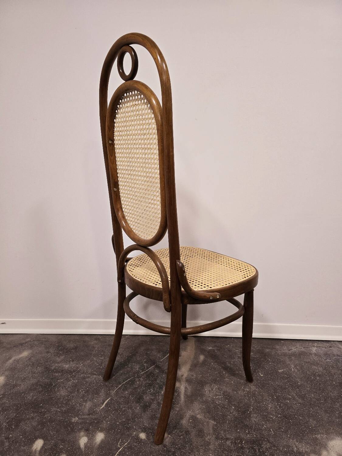 Chaises de salle à manger, bois courbé, M 17, dossier haut, 1 sur 4
