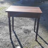 Walnut table 19th 1 drawer