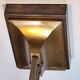 Brass and rectangular glass chandelier, 1940s vintage.