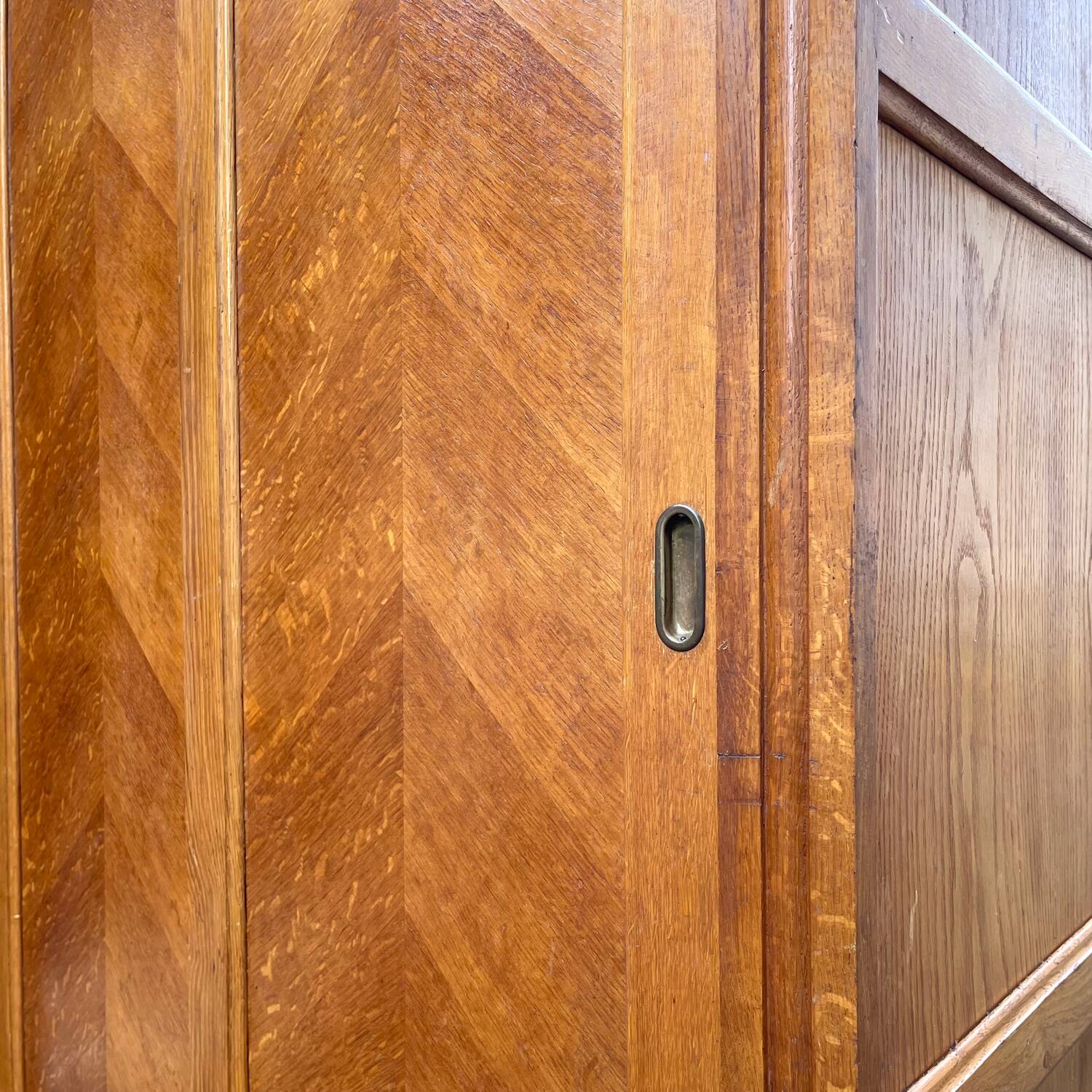 Vintage wooden wardrobe