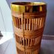 Brass and rattan umbrella stand 1970