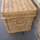Wicker travel trunk