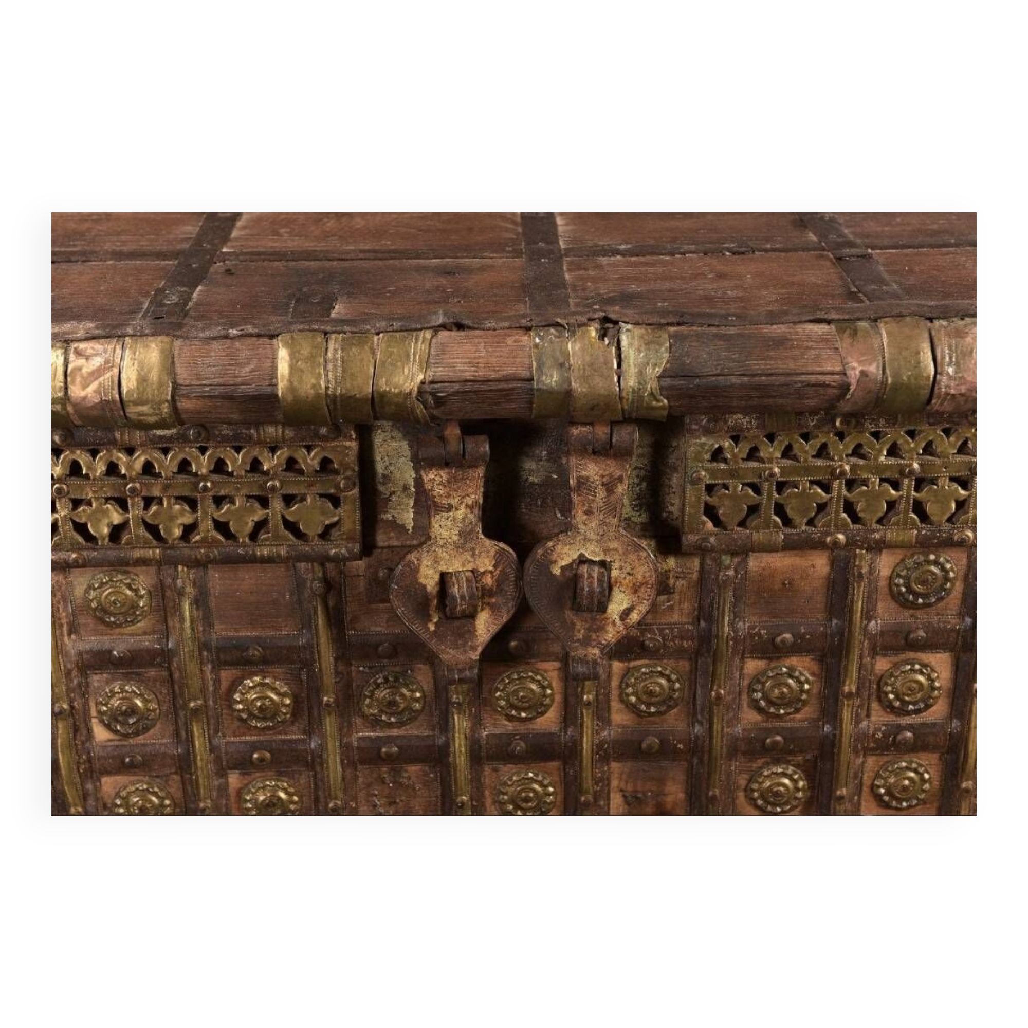 Coffre ancien Inde du sud, 18/19 siècle