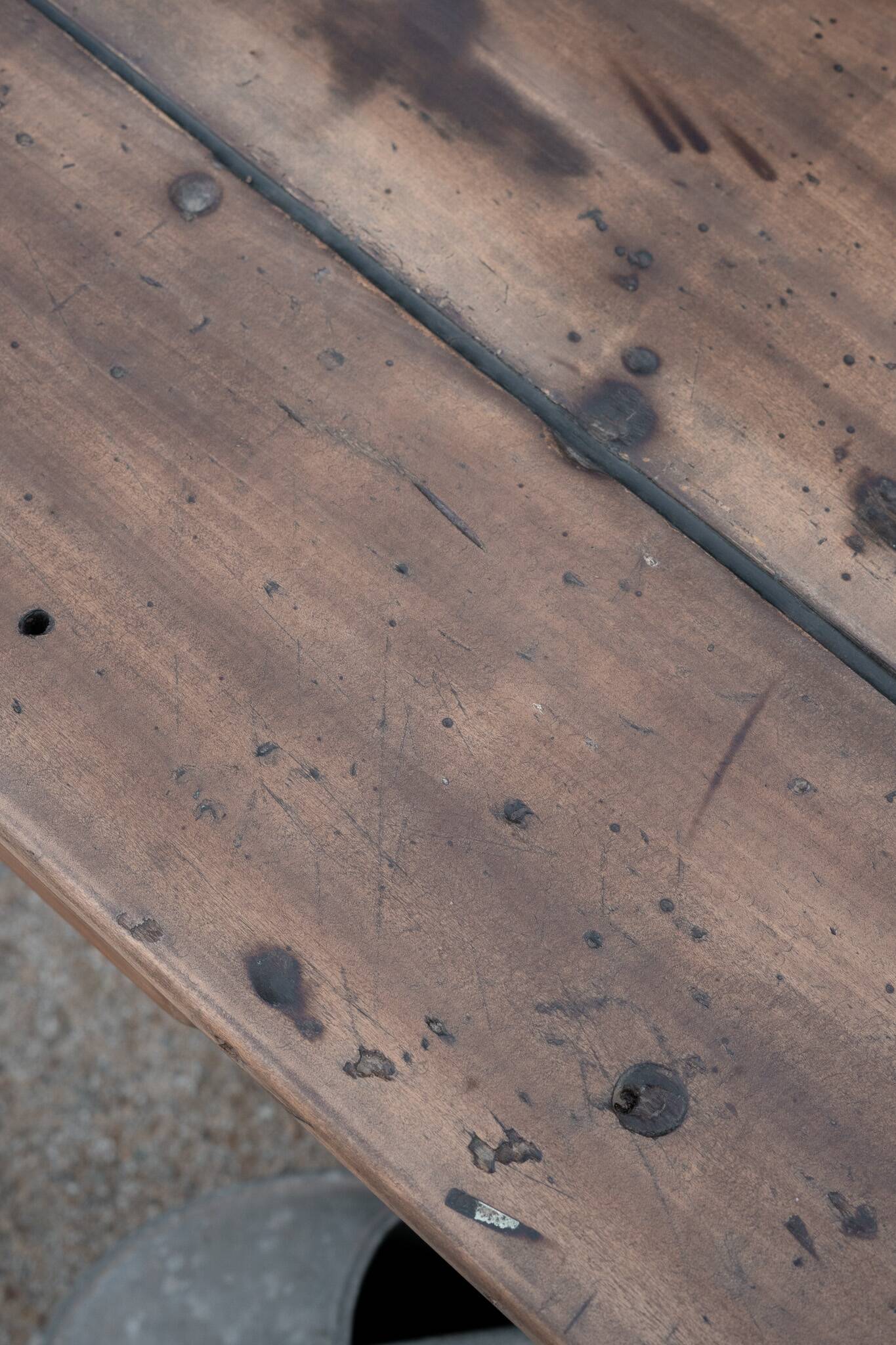 Renovated rustic farmhouse table