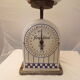 Kitchen scales white and blue porcelain Krups vintage 10 kg