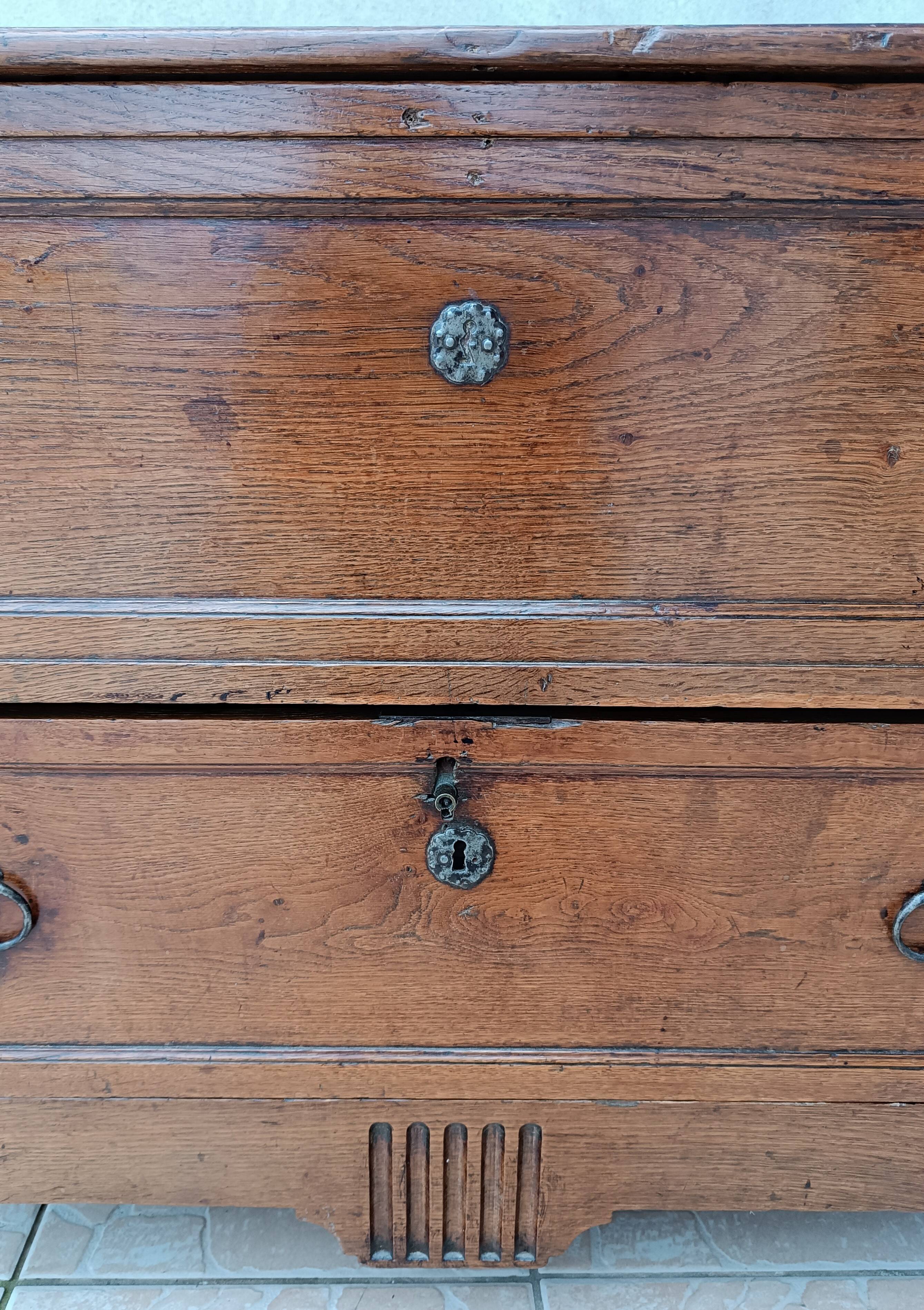Louis XVI oak chest