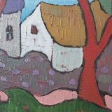 Painting on canvas P.Cudennec