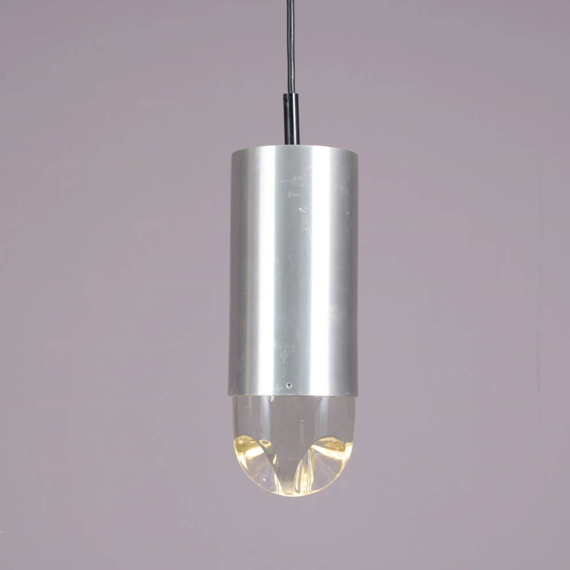 1960s “Bullet” Hanging lamp by Raak, Netherlands