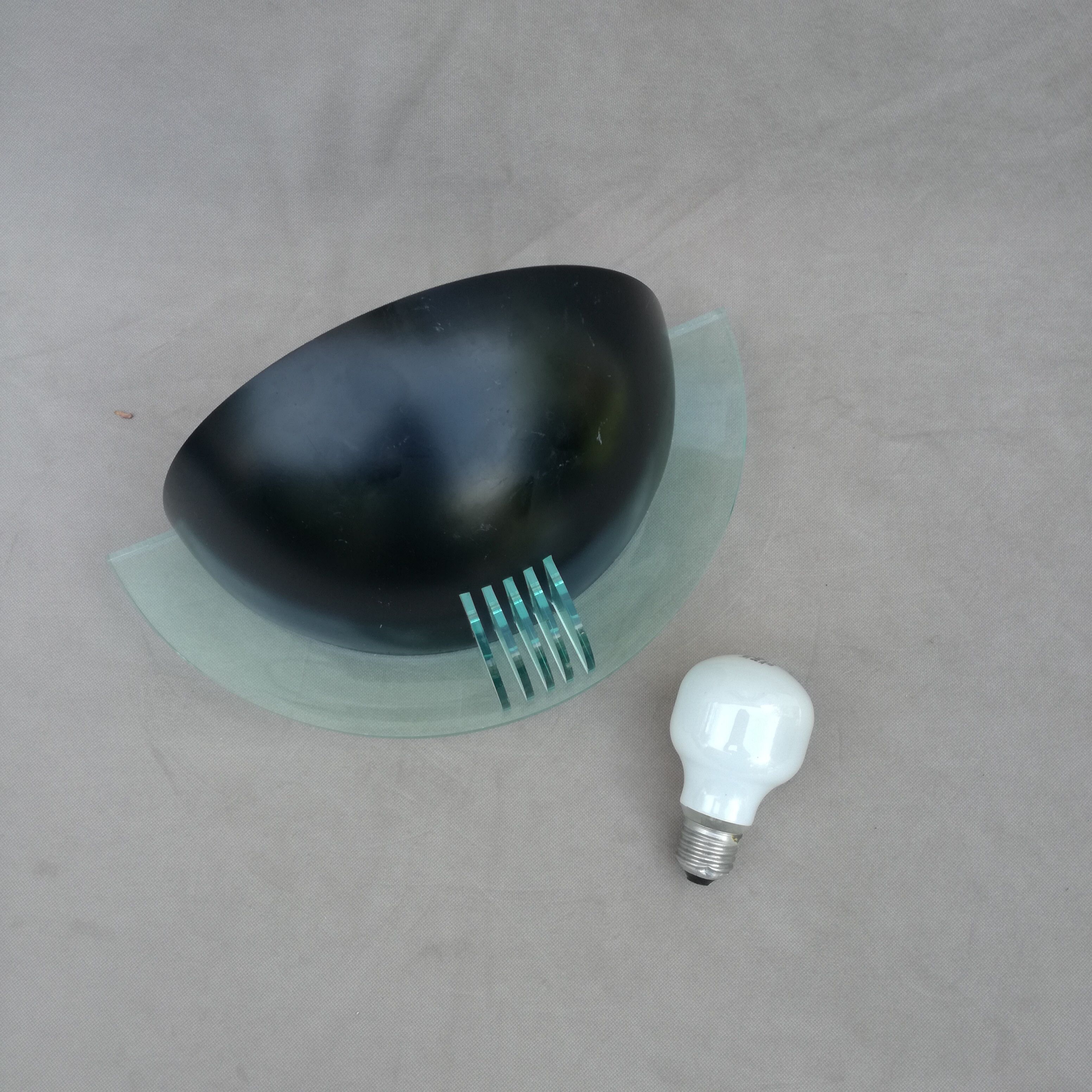 Postmodern wall lamp half moon, 1990