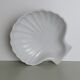 White ceramic shell pocket tray