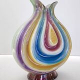 Ceramic Vase Attributed to Italo Casini with Iridescent Colors, Italy