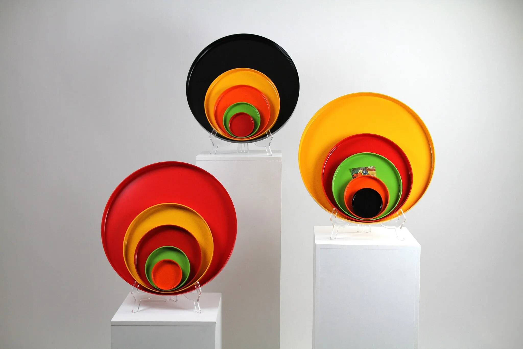 Allbricka Melamine Tray Sets — Sweden, 1960s/1970s