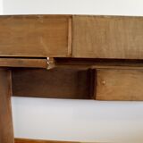 Cozy walnut bramble headboard for bed 140 x 190, from 1950