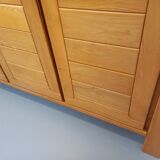 Vintage Maison Regain elm wardrobe from the 70s and 80s