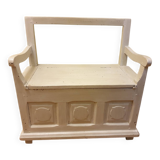Wooden chest bench