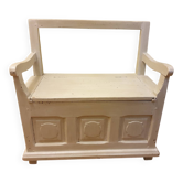 Wooden chest bench