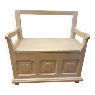Banc coffre en bois