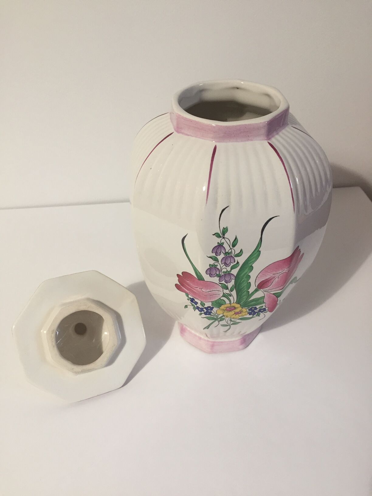 Lunéville earthenware potiche