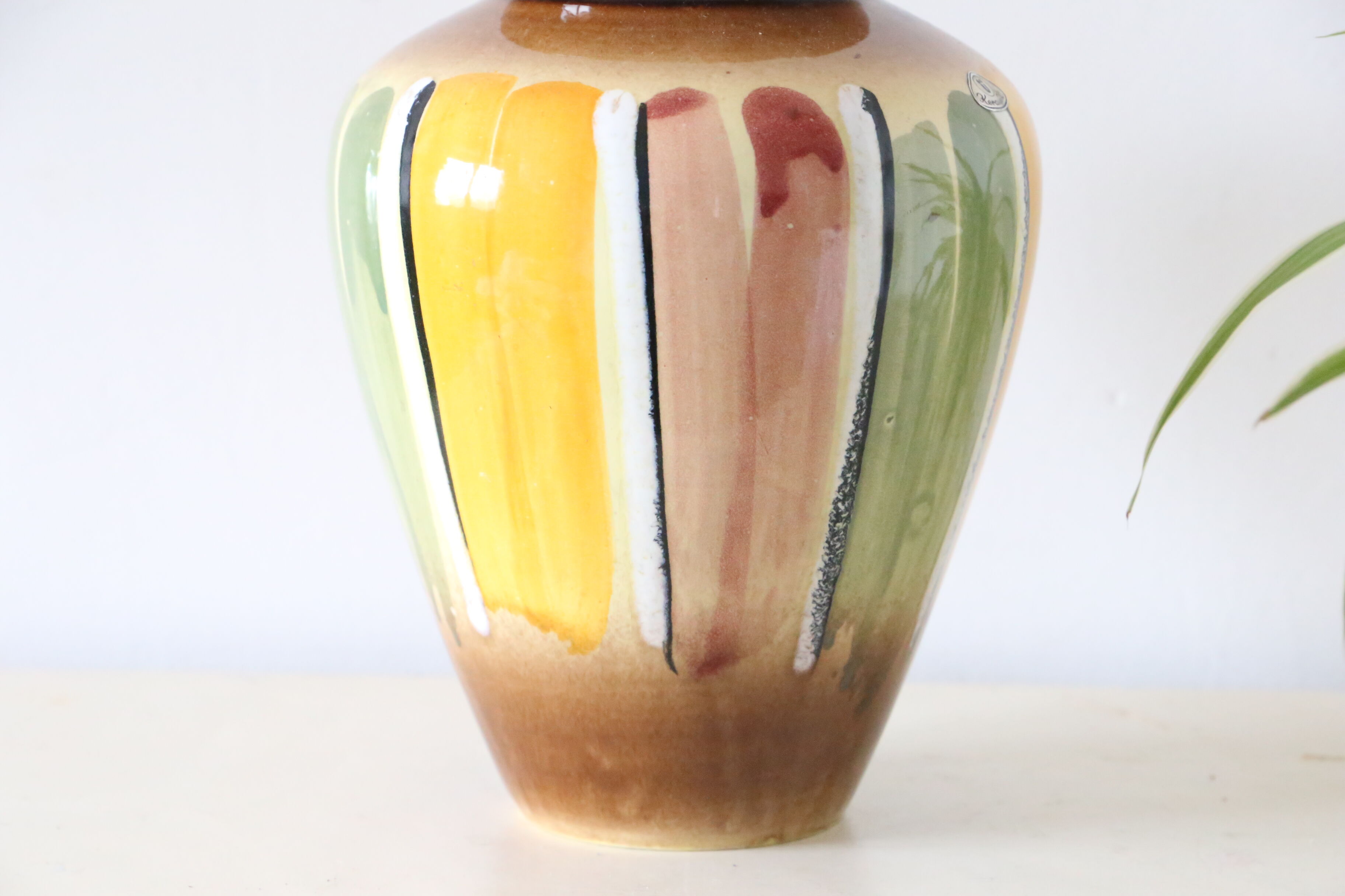 German ceramic vase, vintage