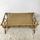 Vintage rattan coffee table 60's