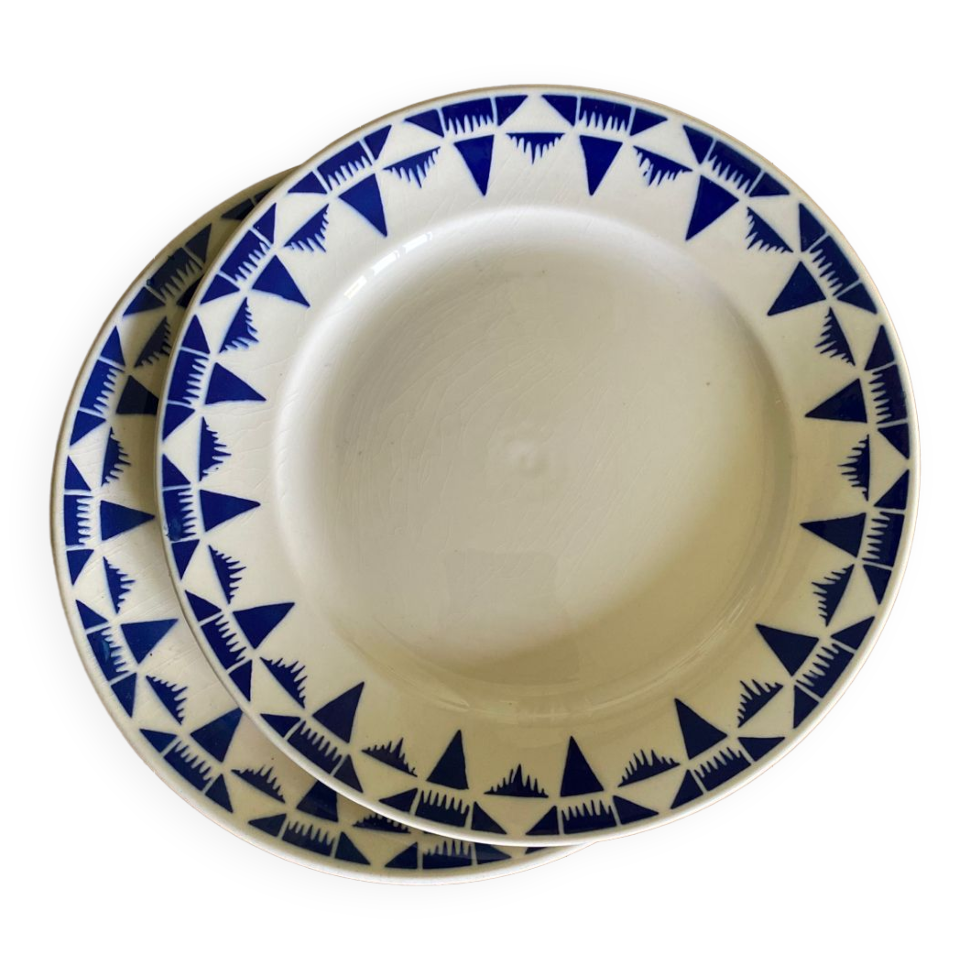 4 flat plates old Gaston Badonviller