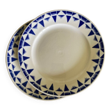 4 flat plates old Gaston Badonviller
