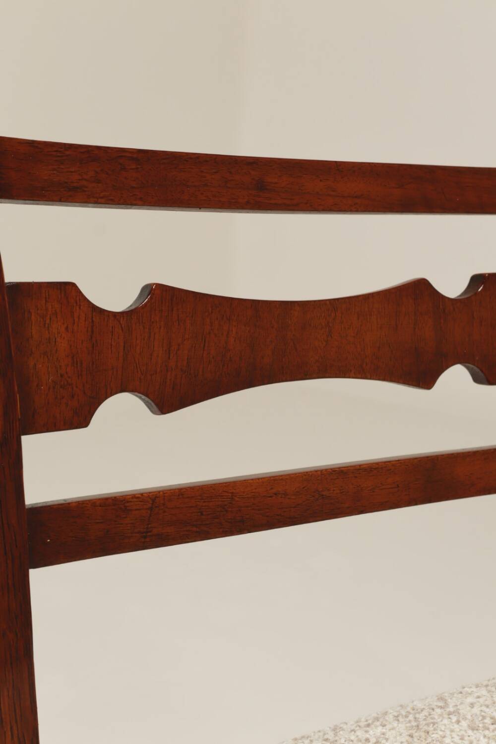 Art Deco chair beige fabric rustic oak 1950