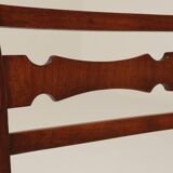 Art Deco chair beige fabric rustic oak 1950