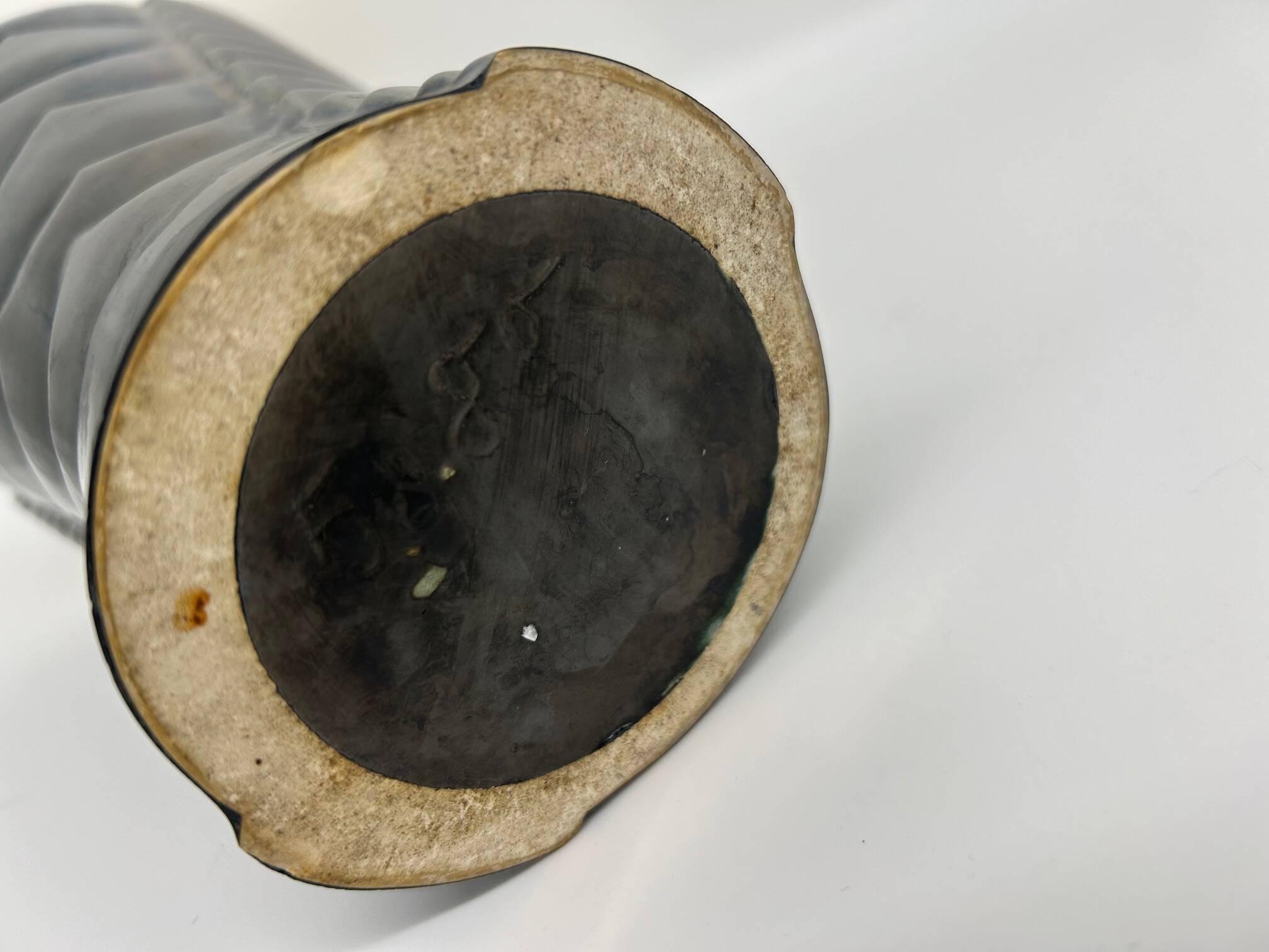 Vase from the 50s black and yellow