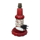 Small red ceramic lamp
