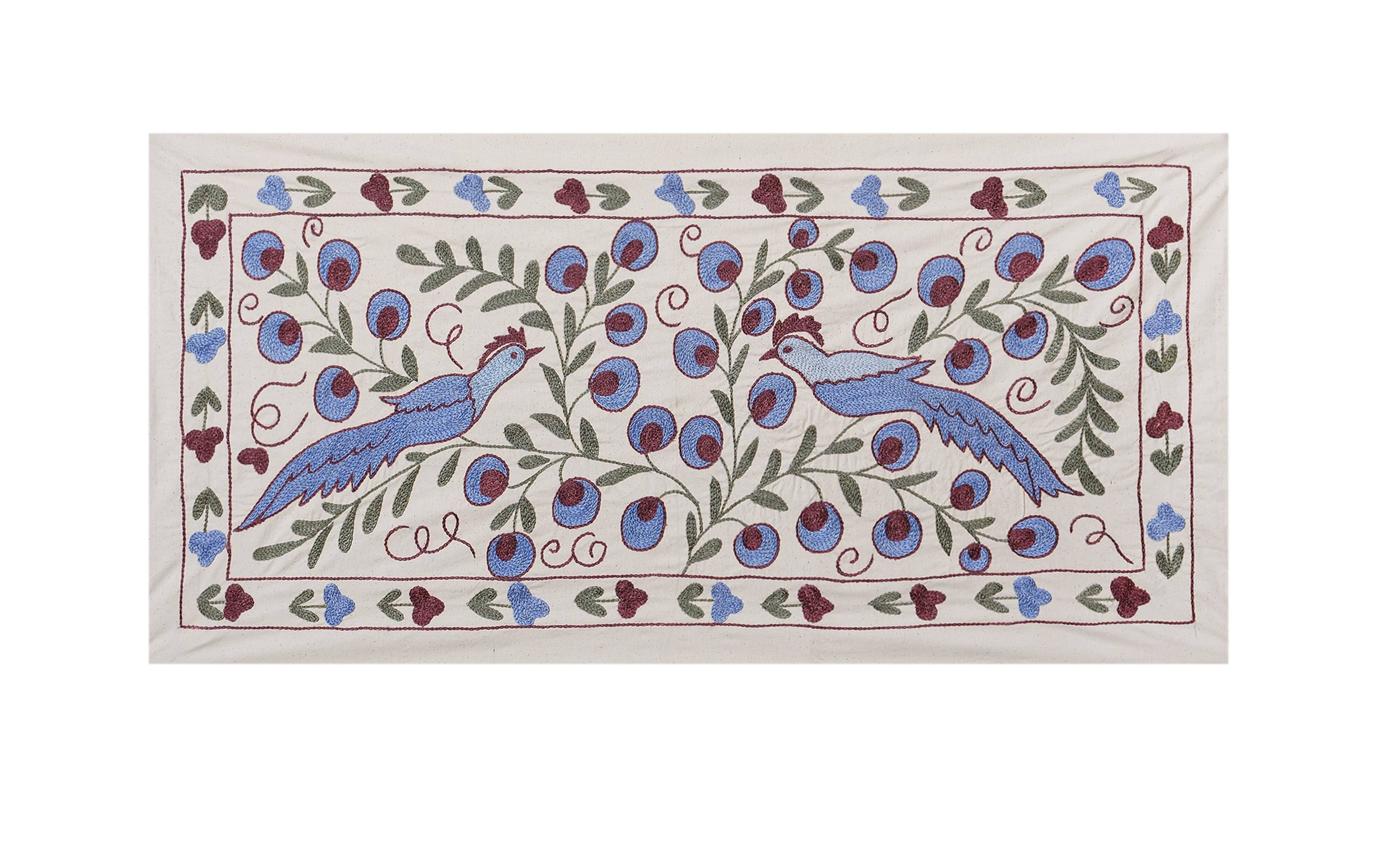 Hand knotted rug, vintage turkish rug 50x98 cm