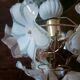 Lustre fleurs et miroir 70'