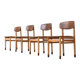 Set of four Danish dining chairs Kvetny and Sonners Denmark 1960