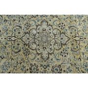 1960s Vintage Persian Handmade Wool Cotton Beige Area Rug 292x395