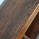Antique oak 19th century French rustic console / drapers or side table