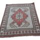 Vintage handmade Turkish rug 116x122 cm