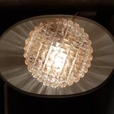 60s golden glass ceiling lamp