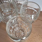 Set of 6 small 1930s glasses