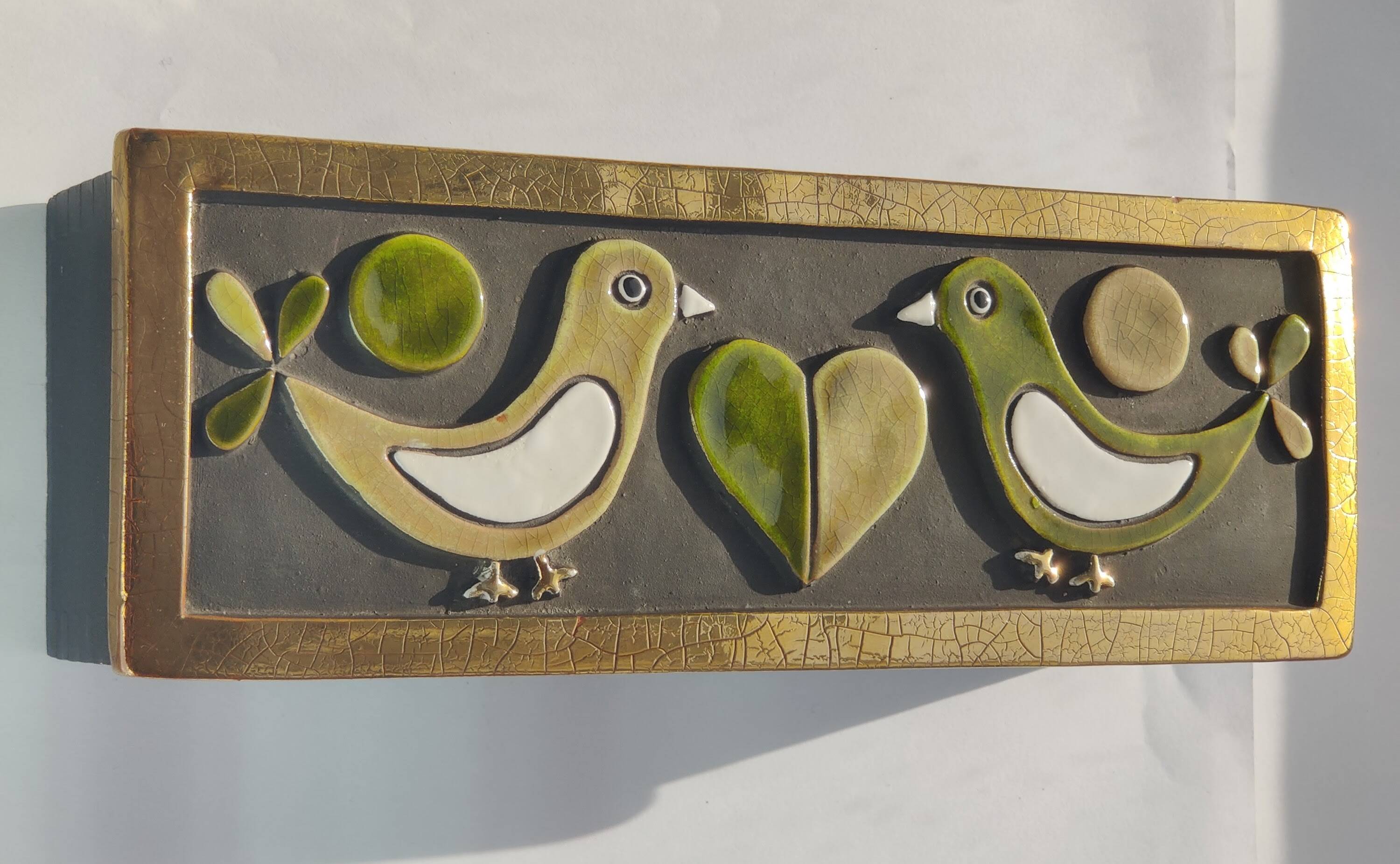 Coffret, boîte à bijoux "colombes" Mithé Espelt