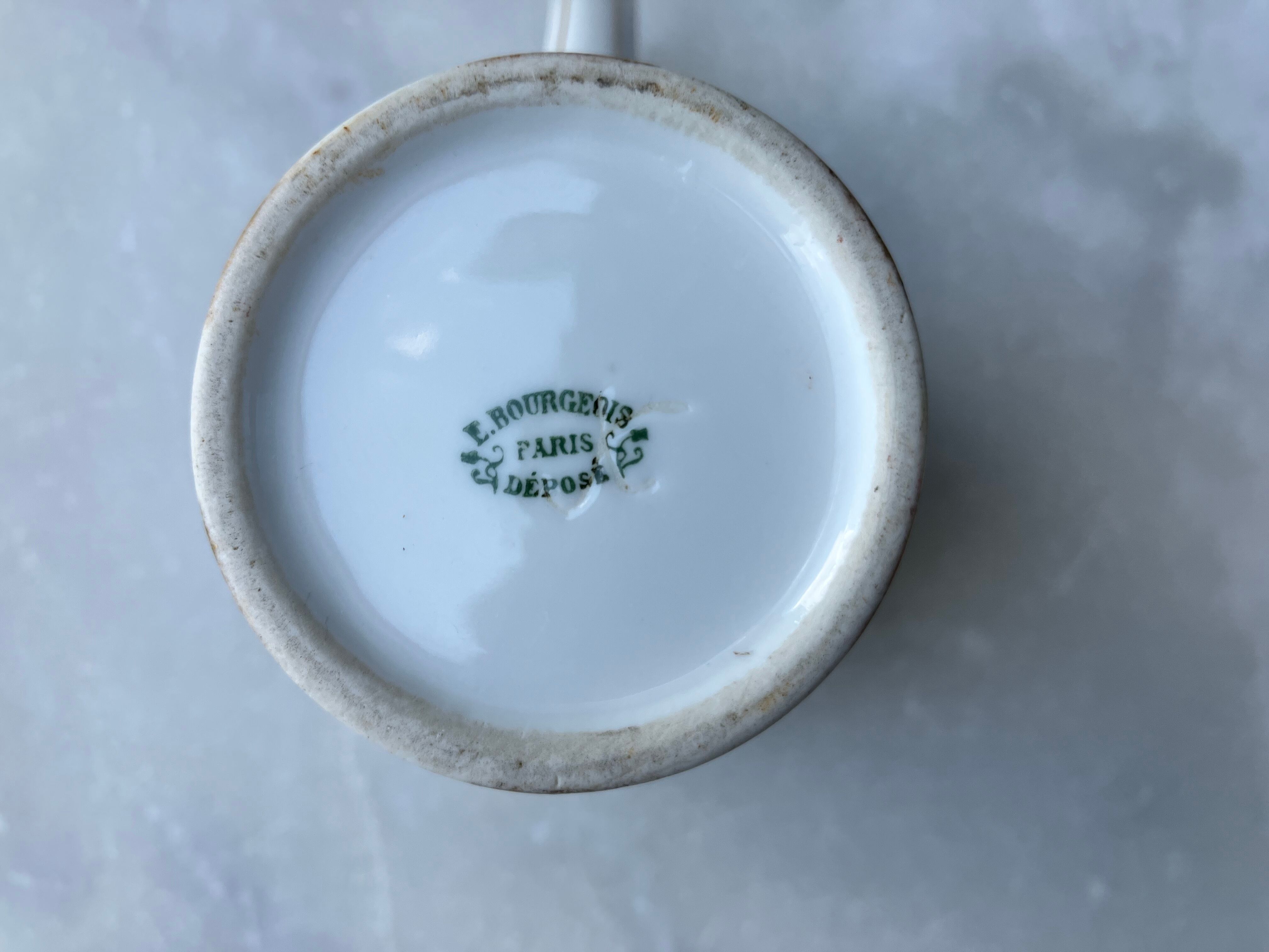 Limoges porcelain milk pot for E.Bourgeois Paris