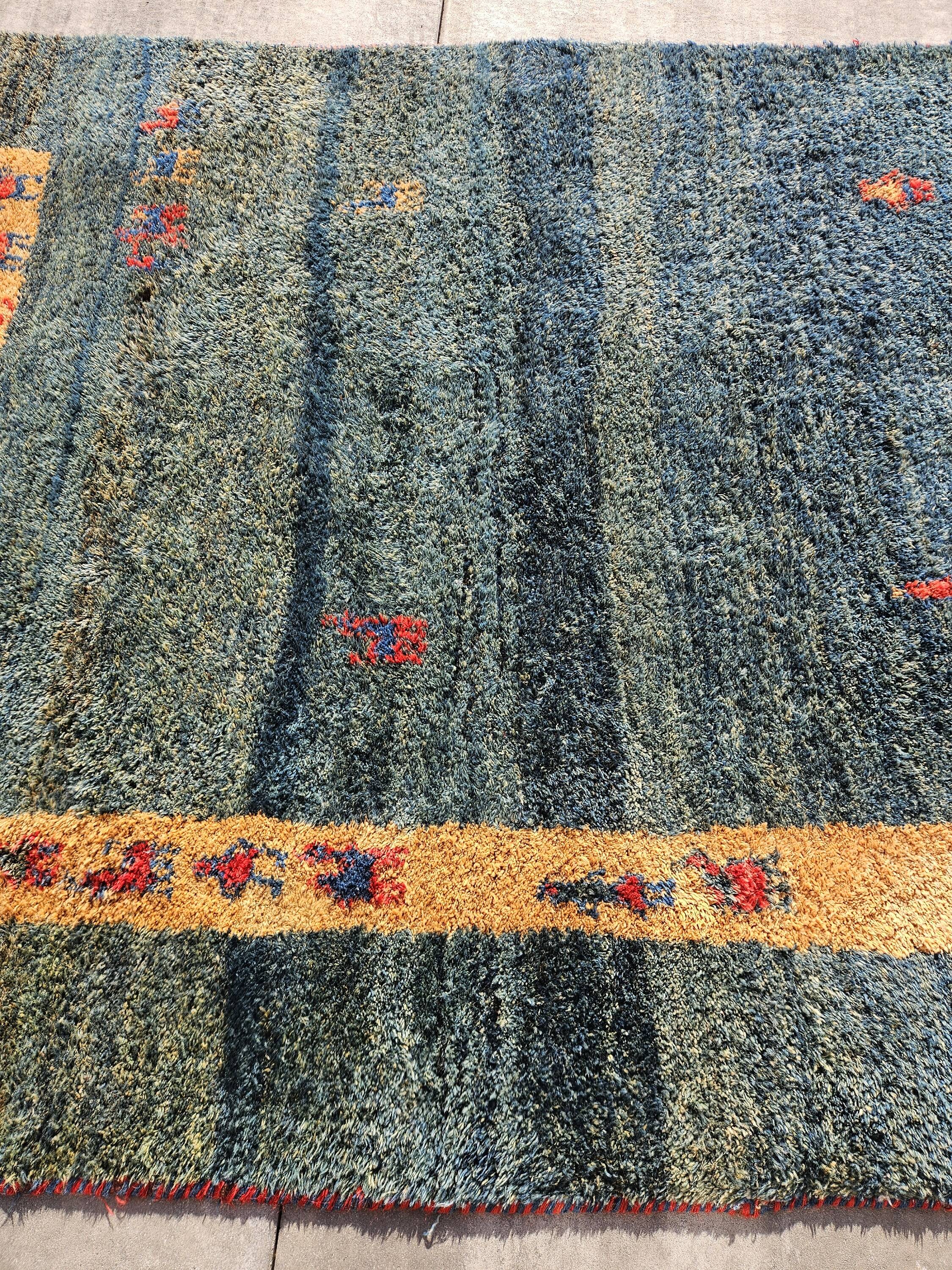 Tapis Gabbeh, Népal, laine, 290cm x 193cm