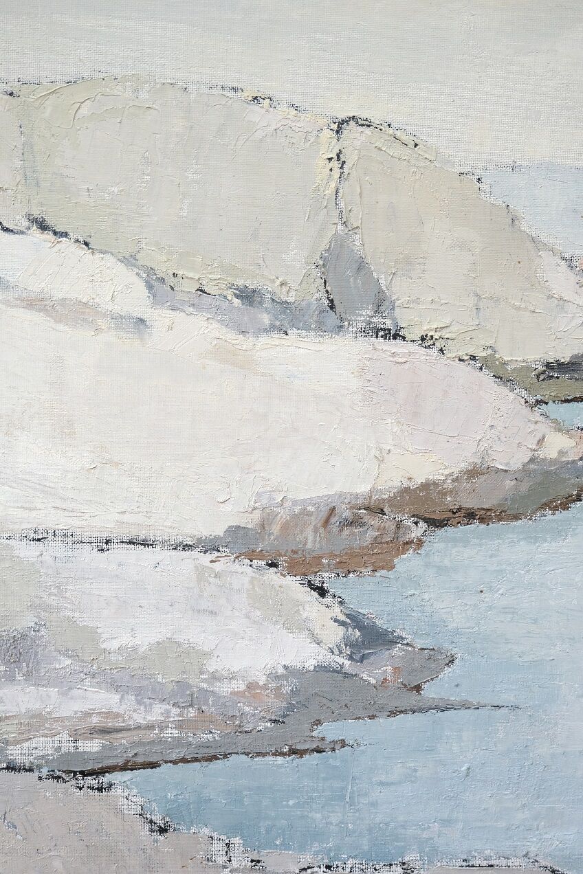 Erik Ström, Swedish Impressionist Painting, Oil on Canvas, Framed, 1962.