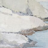 Peinture impressionniste suédoise, Erik Ström, huile sur toile, encadrée, 1962.
