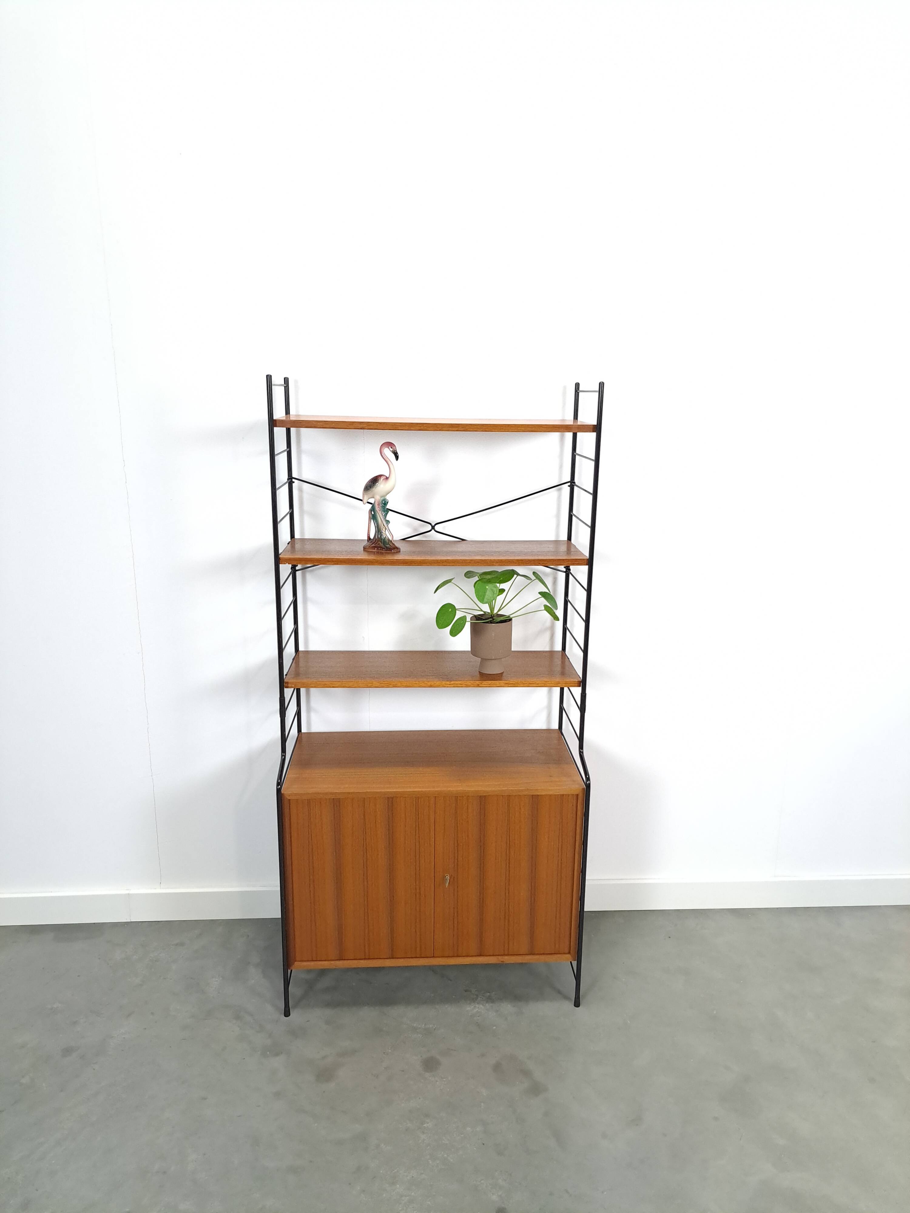 WHB teak design modulaire kast met drie planken