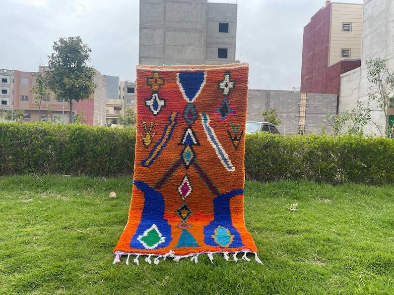 Handmade Moroccan rug 250cm x 100cm