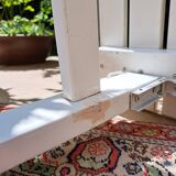 Vintage white wooden garden furniture